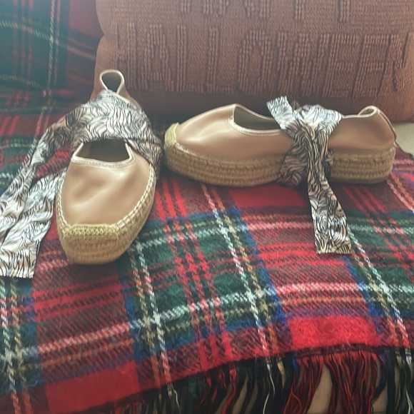 Zara Pink Lace-up Espadrille - Picture 9 of 10